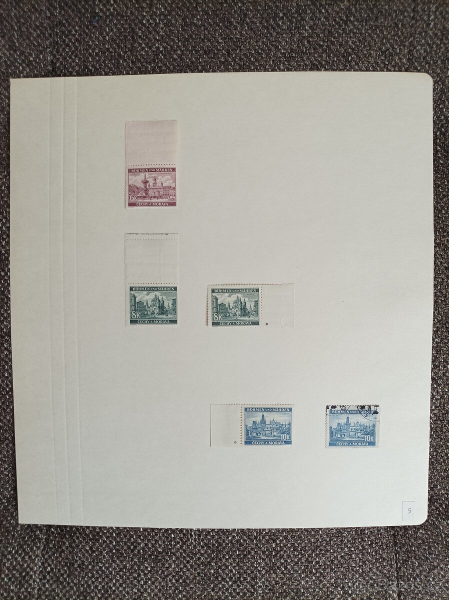 Sbírka známek "Protektorát Čechy a Morava 1938-45" - 5