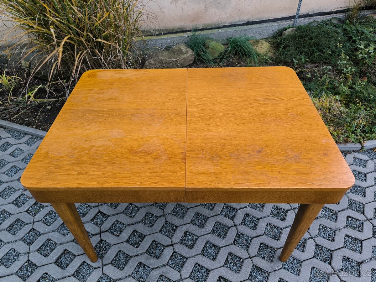 Art Deco jídelní rozkládací stůl Jindřich Halabala - 5