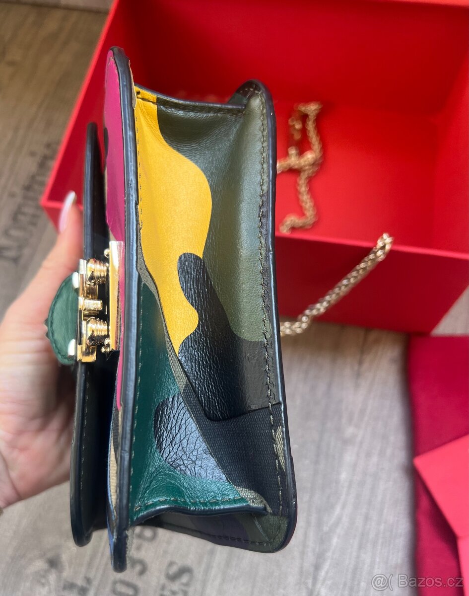 Valentino Garavani Rockstud barevná kabelka, originál - 5