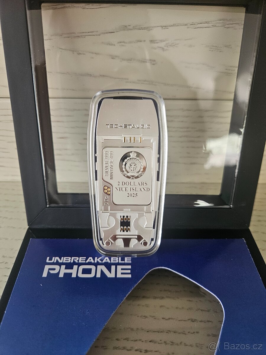 Strieborna minca- telefon Nokia 3310 - 5