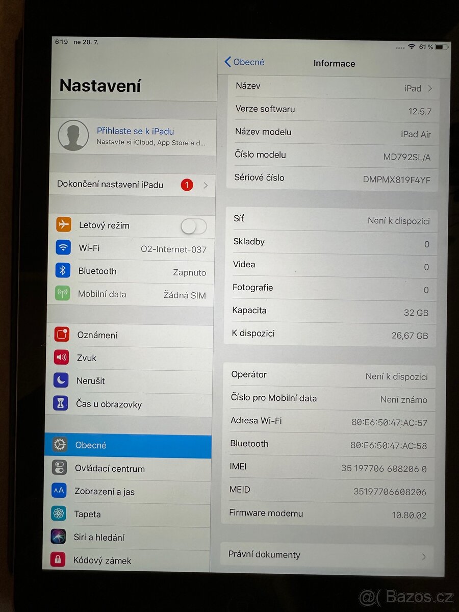 iPad Air 1 generace cellular - 5