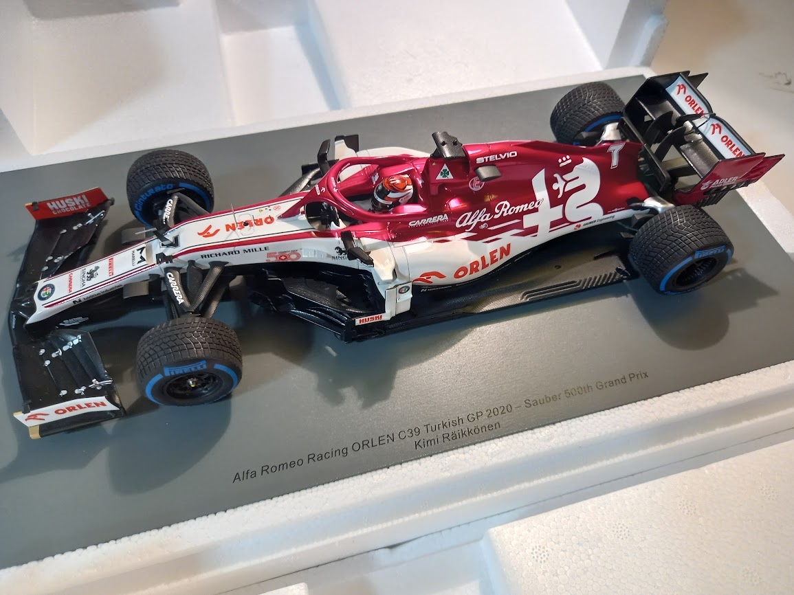 GP Č.500 TÝMU F1 SAUBER ALFA ROMEO C39 2020 RAIKKONEN SPARK - 5