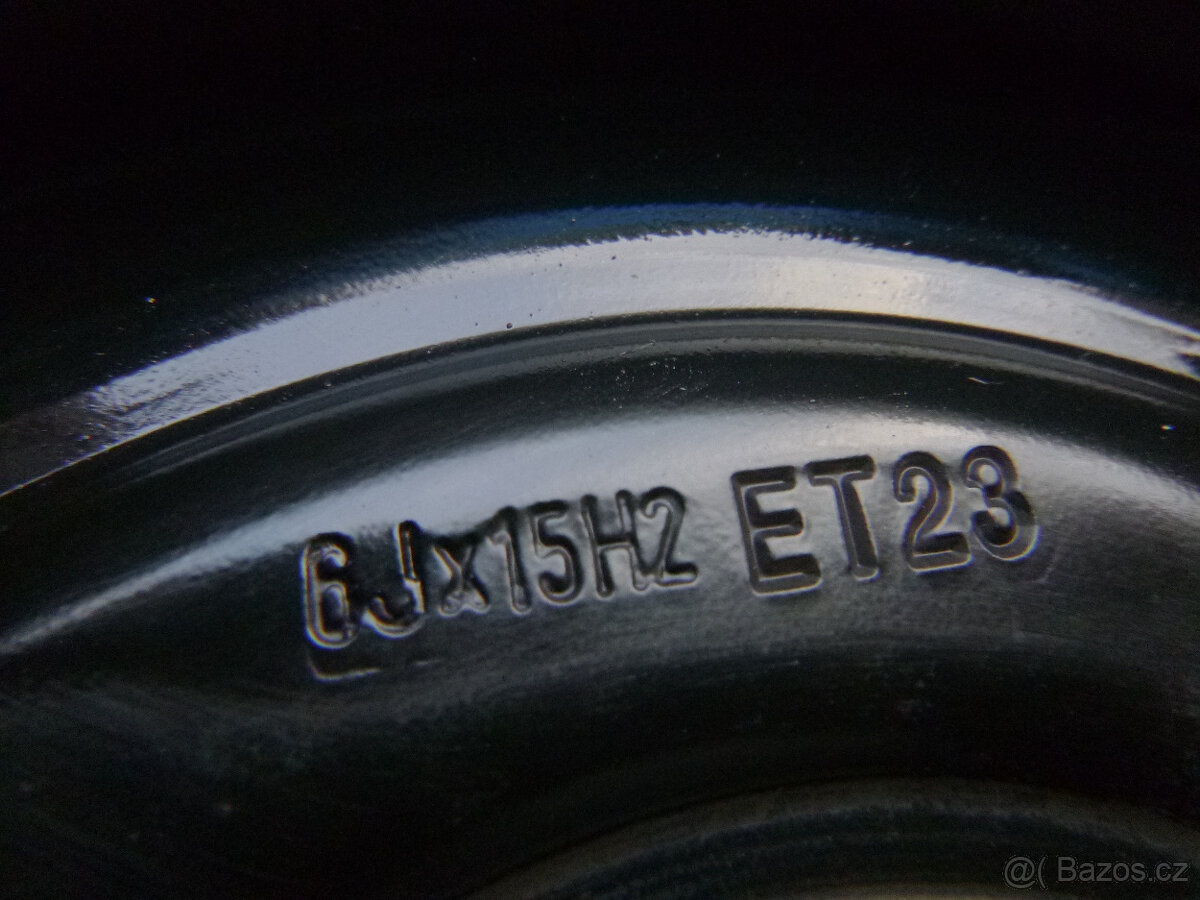 Plechové disky kola sada Citroen Peugeot 4x108 6Jx15 ET23 - 5
