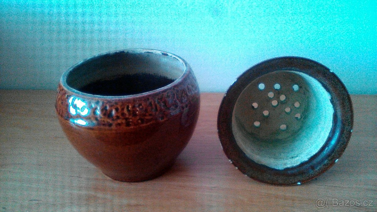 Retro obaly na květináč-plast,keramika,bam.polička,květináče - 5