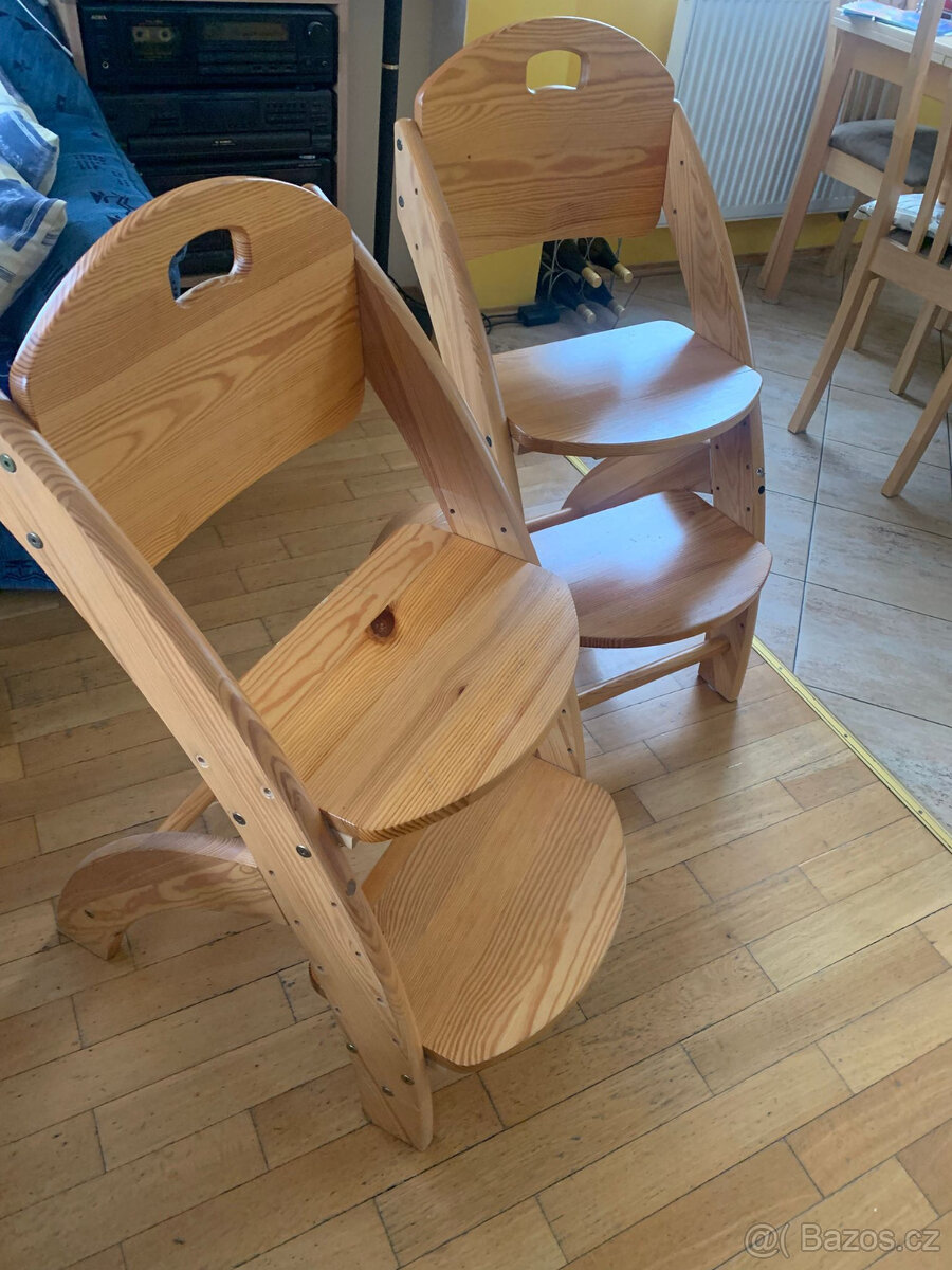 prodám rostoucí židle -masiv - 5