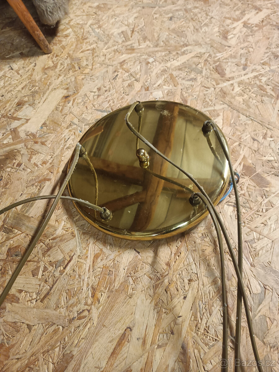 Starožitný retro lustr Honsel - 5