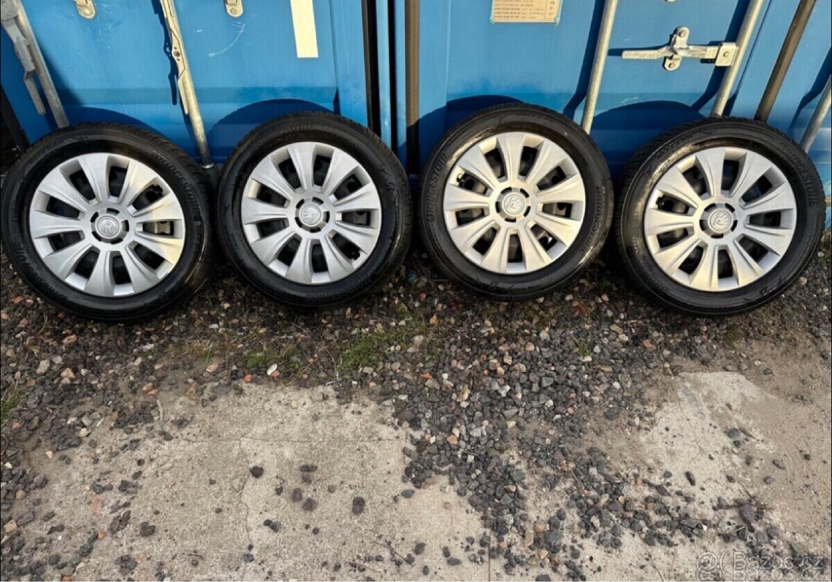 Originální plechové komplety Škoda + zimní pneu 195/60/16 - 5
