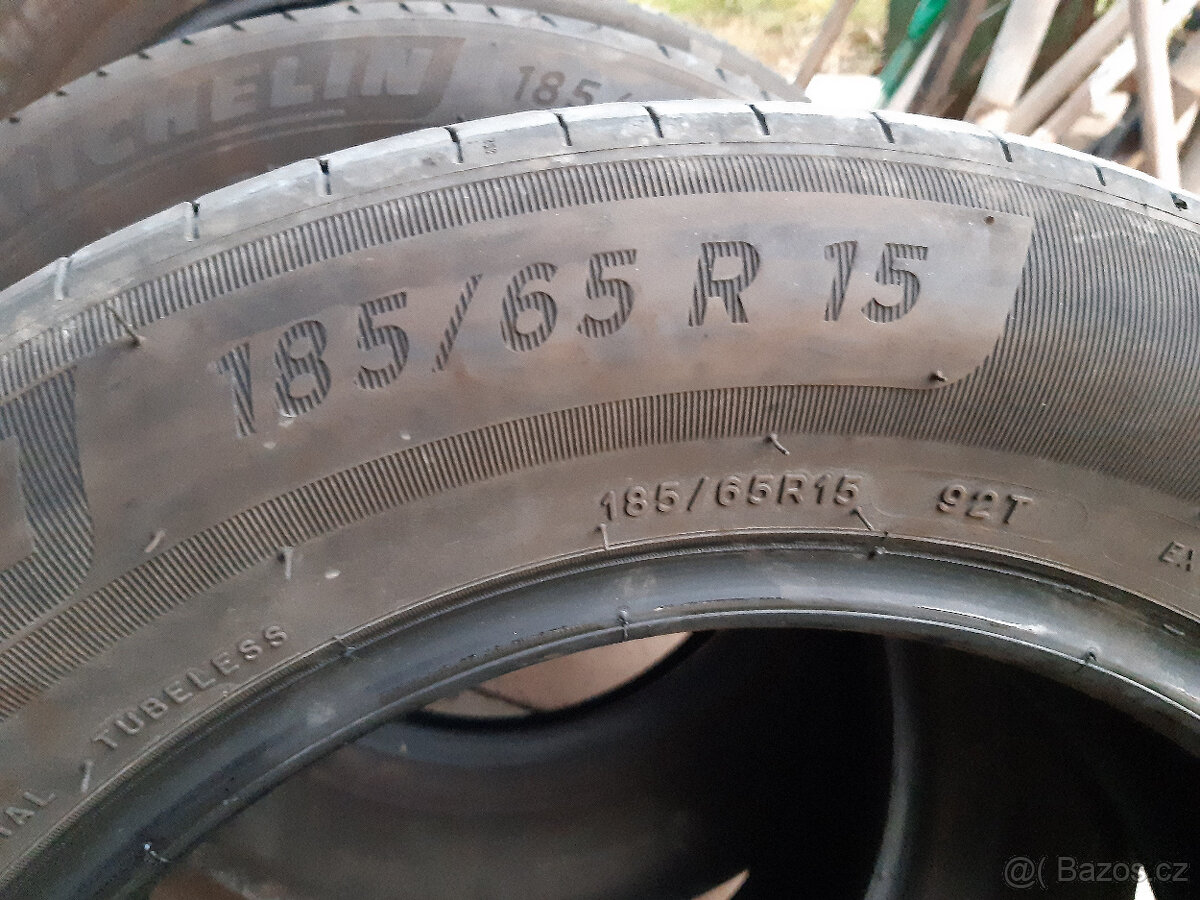 4x letní pneu Michelin 185/65 R15 92T vzorek 4,5 mm - 5