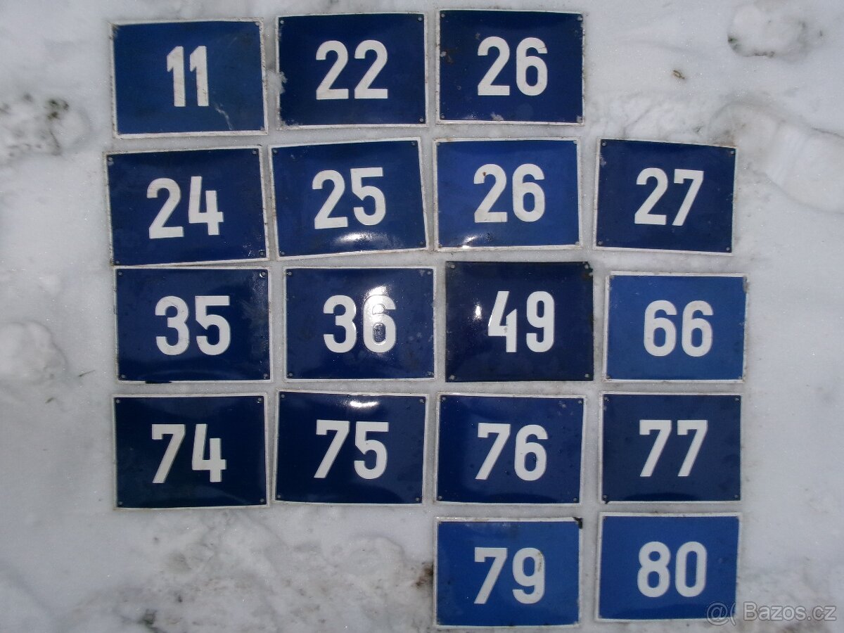 prodám různé staré smaltované cedule různé zaměření, propaga - 5
