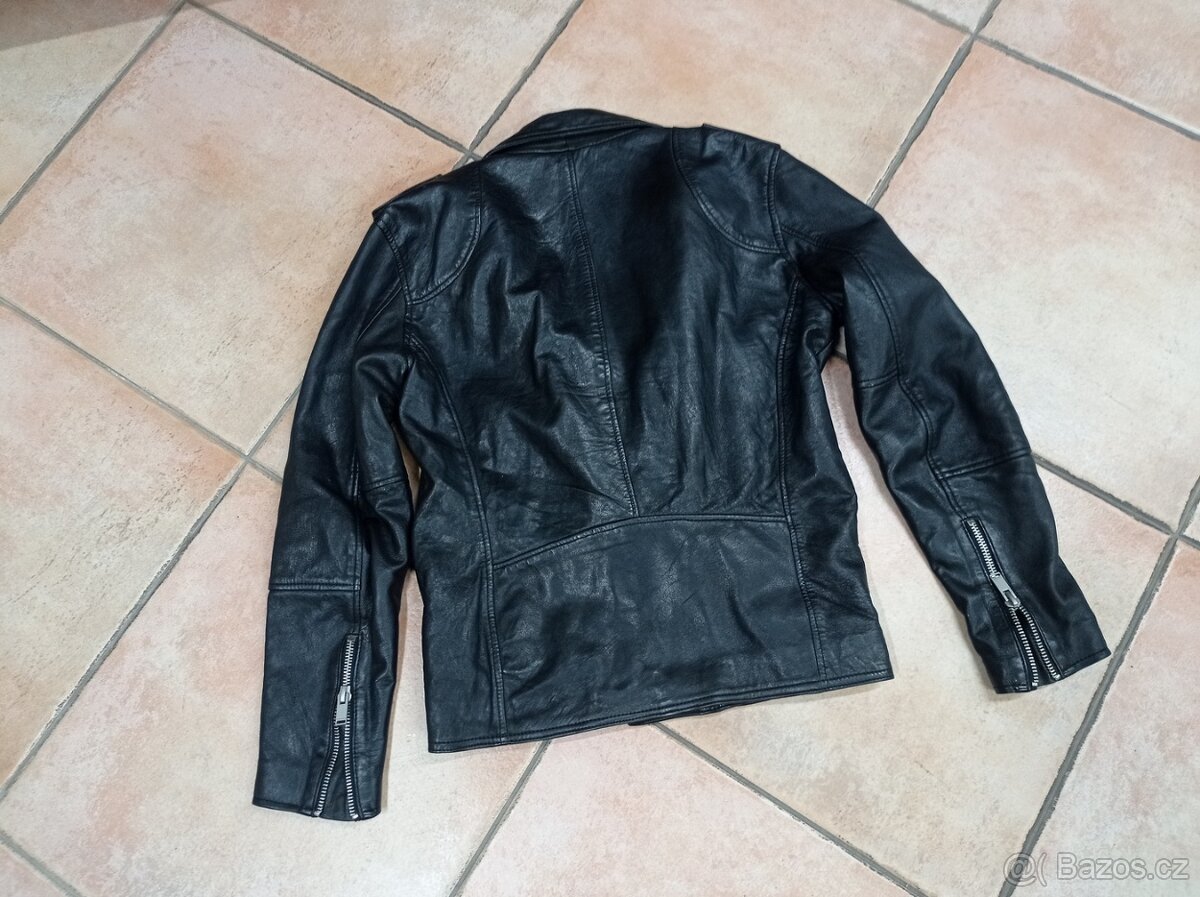 Kožený křivák Zara - M - jako nový - 5