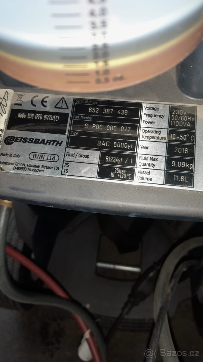 Beissbarth BAC500yf na nove chladivo 1234yf - 5