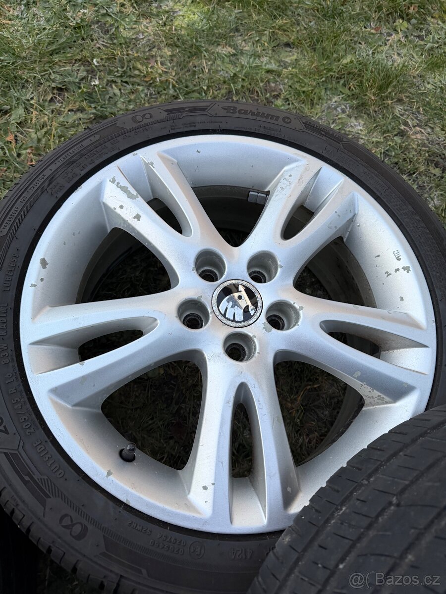 Originál letní alu kola Škoda 205/45R16 - 5