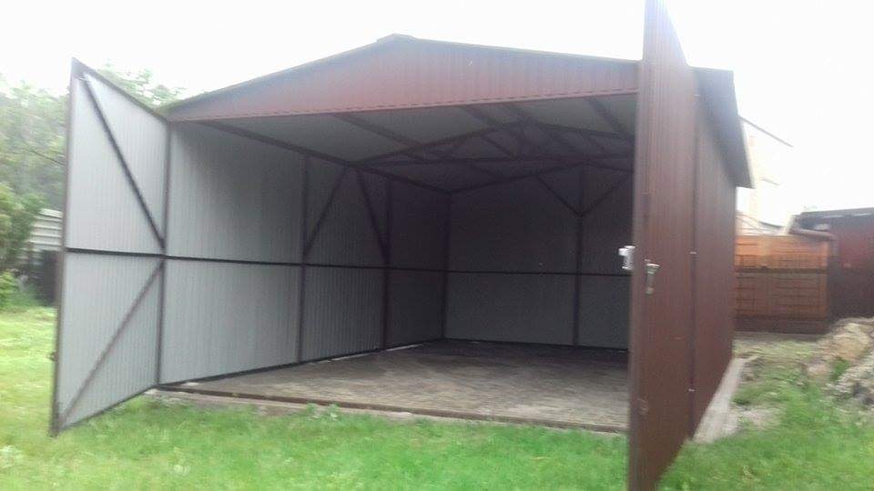 Plechová garáž 4x5m - 5