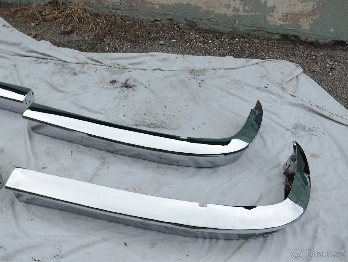 Škoda 100 110 nachromovane narazniky s vyrezom - 5