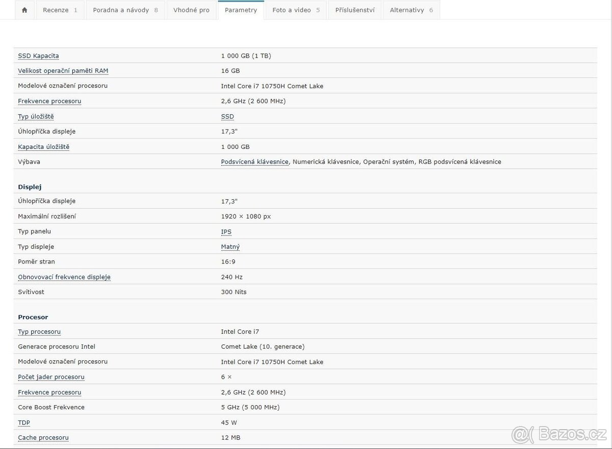 Herní notebook MSI GP76 Leopard 10UG - 5