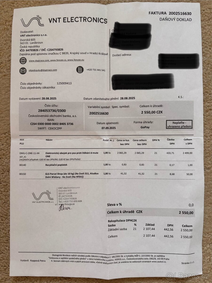 Elektronický obojek proti štěkání - 5