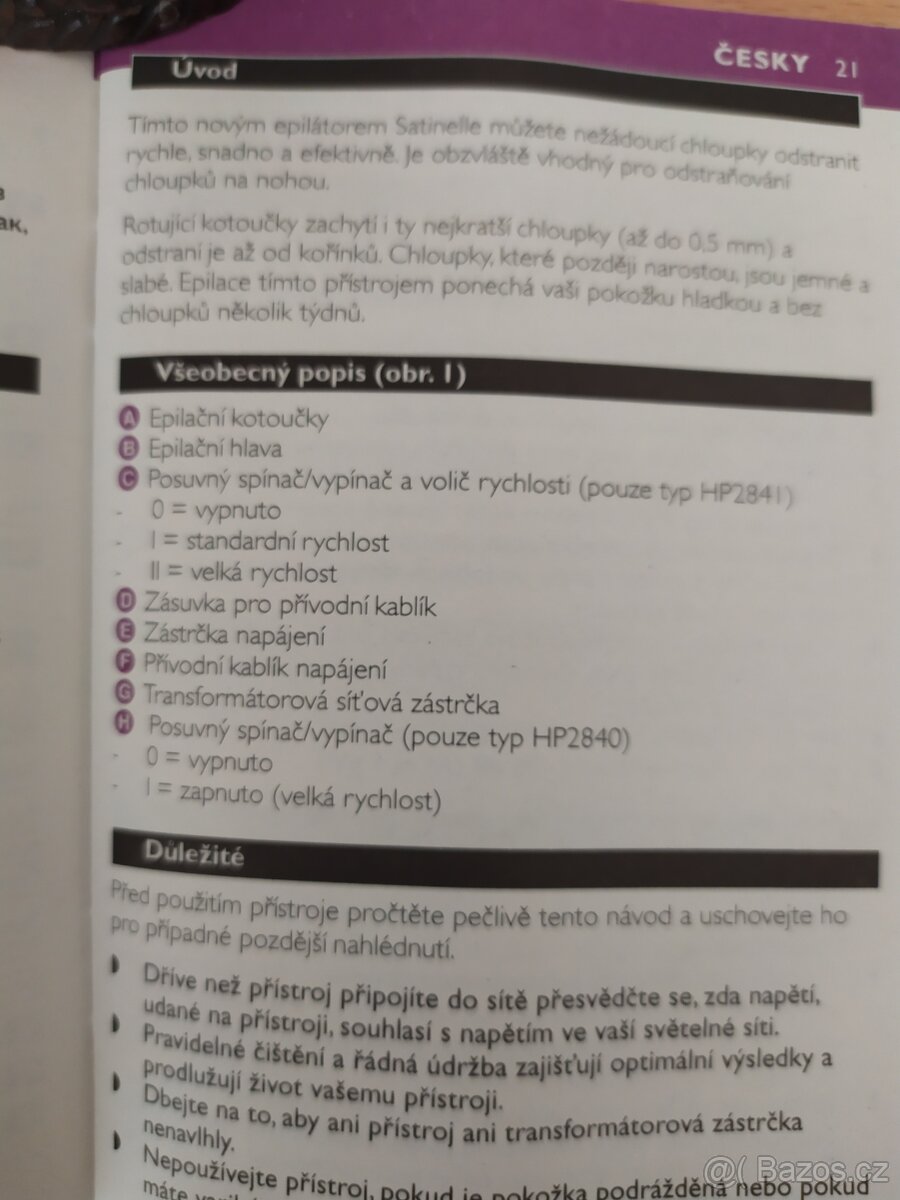 DÁMSKÝ EPILÁTOR PHILIPS - 5