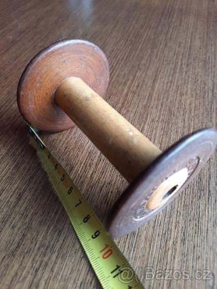 cívka do šicího stroje , dřevěná RADLBERG SCAG, 10 cm, RARIT - 5