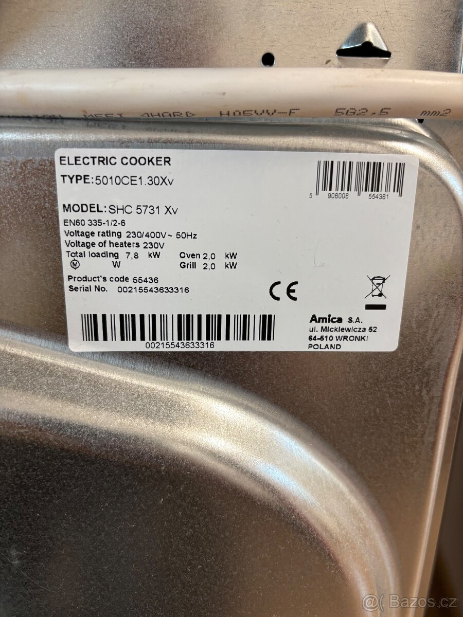 Sklokeramický sporák Amica - 5