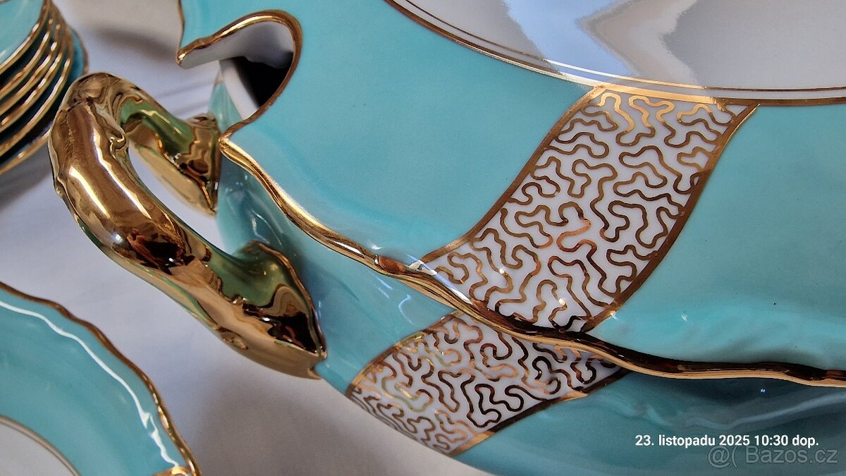 Jídelní porcelánová souprava - perfektní stav - 5