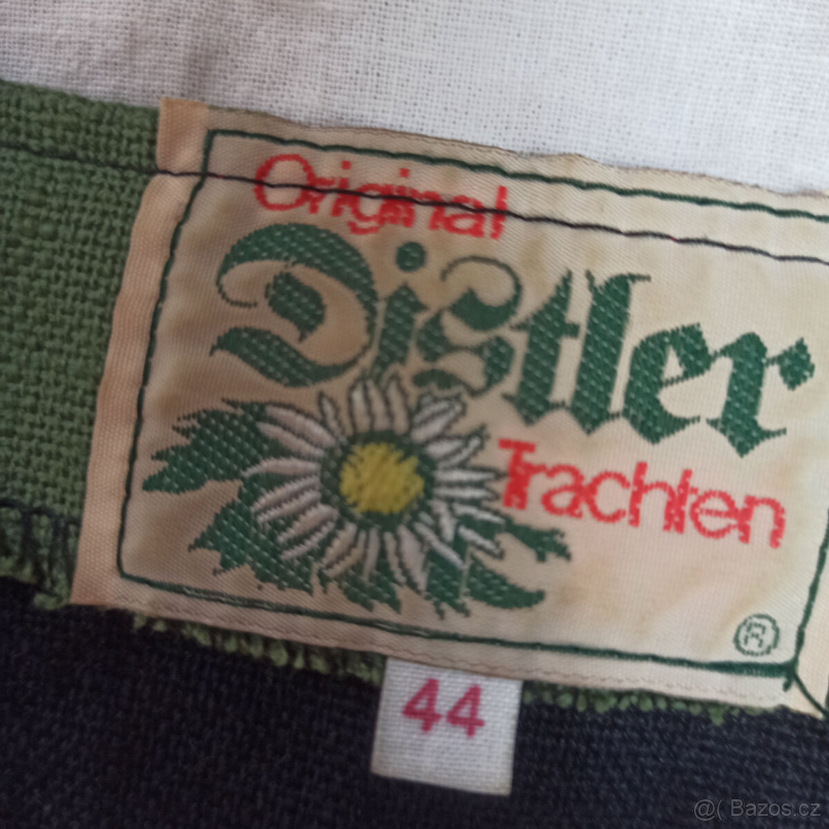 dámské bavorské lněné šaty 44 - 46 TOP STAV - 5