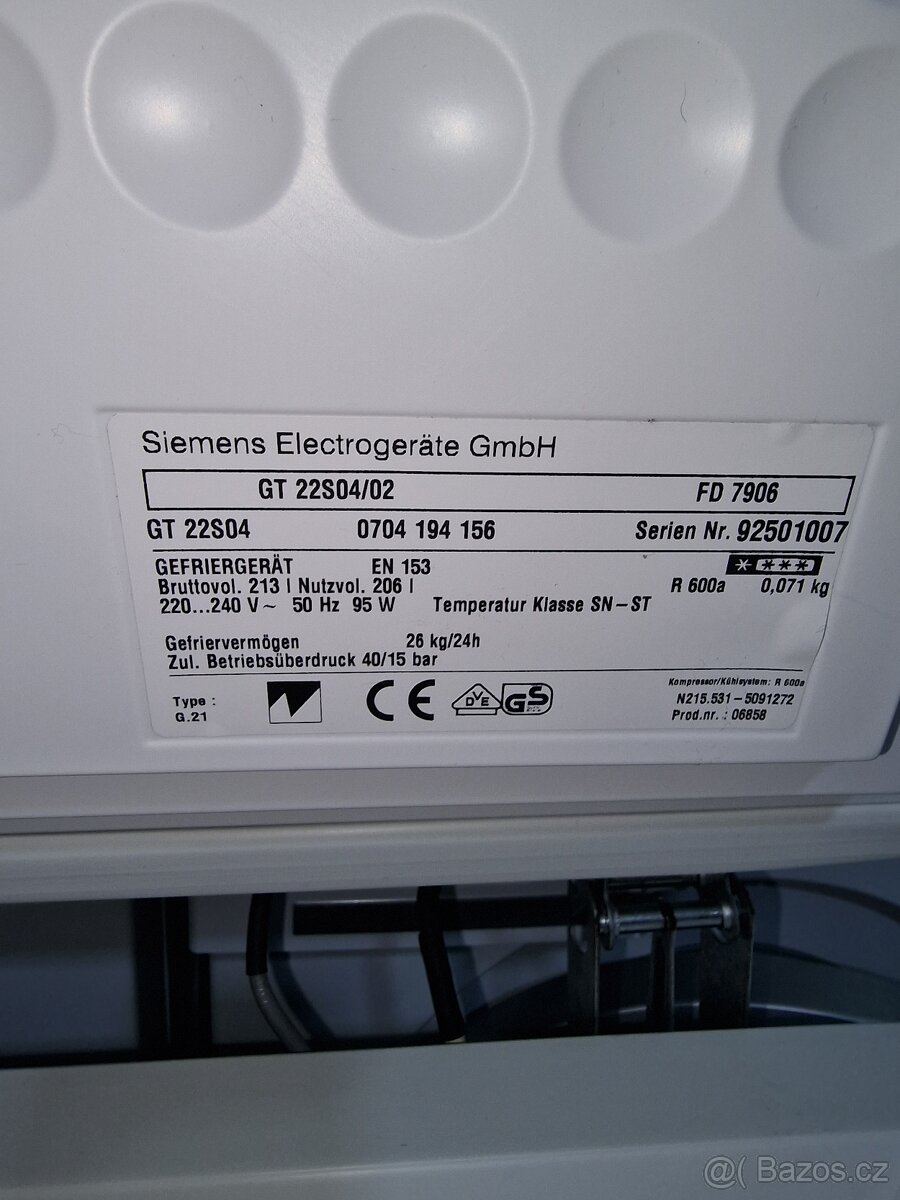 Pultovy mrazák Siemens - 5