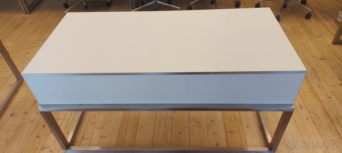 Pracovní stůl bílý a šuplík - 5