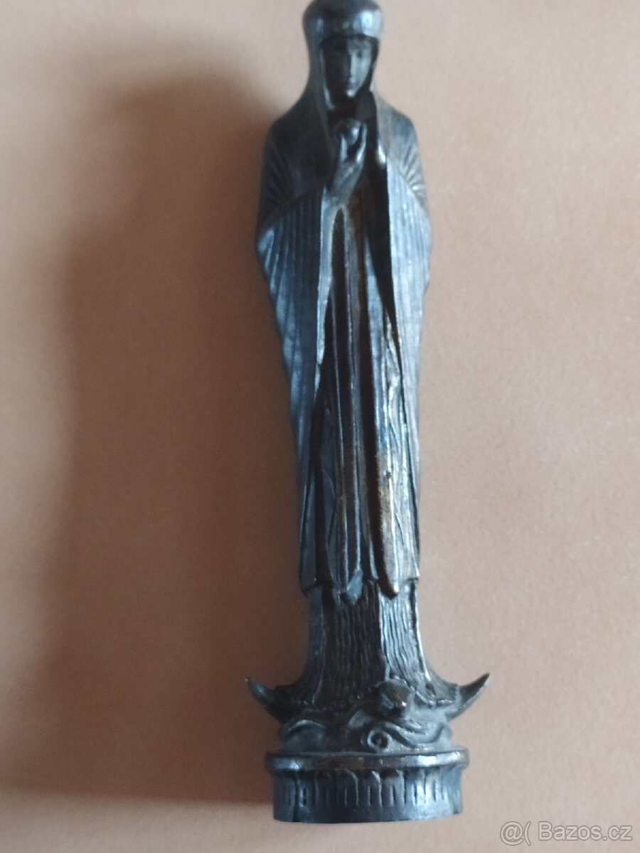 Socha Madony s granátovým jablkem, bronz. - 5