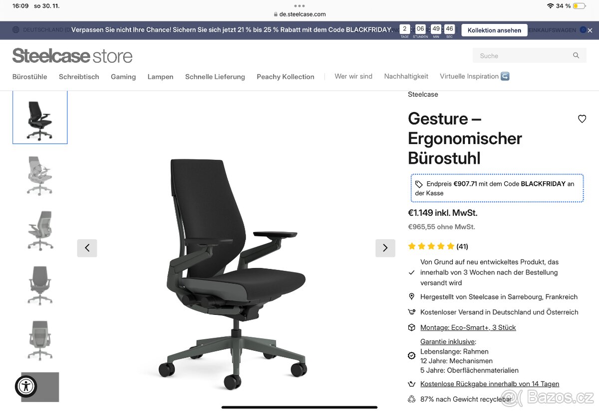 Kancelářská židle Steelcase Gesture - 5