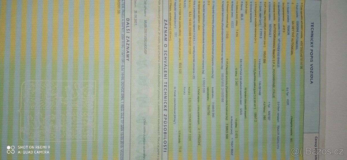 Prodám obytné auto Renault - 5