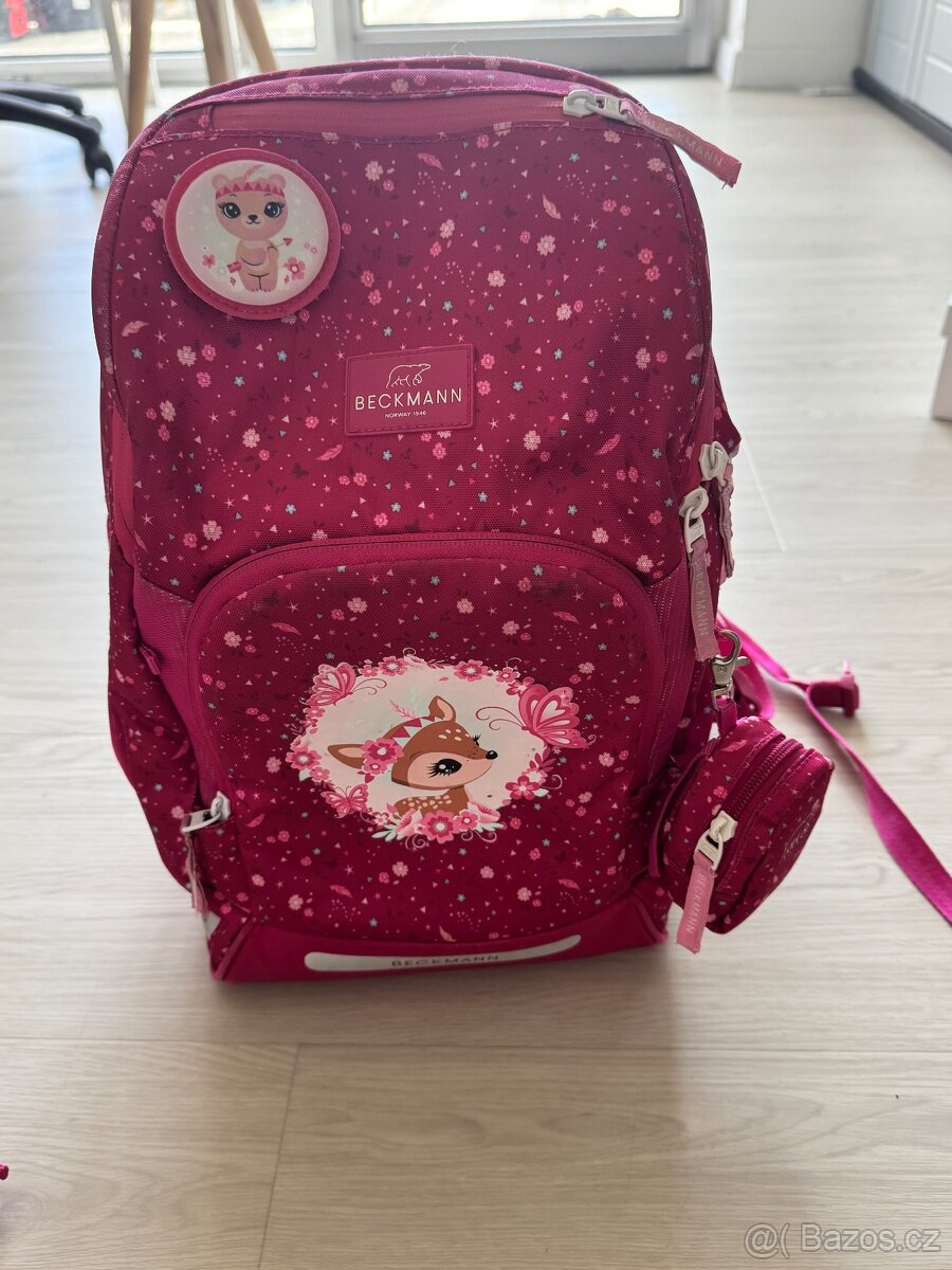 Beckmann školní aktovka/ set AIR RED FOREST DEER - 5