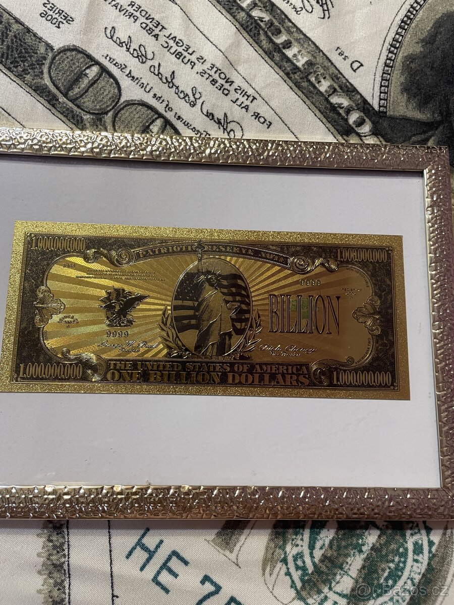 Zlatá bankovka různé druhy - 5