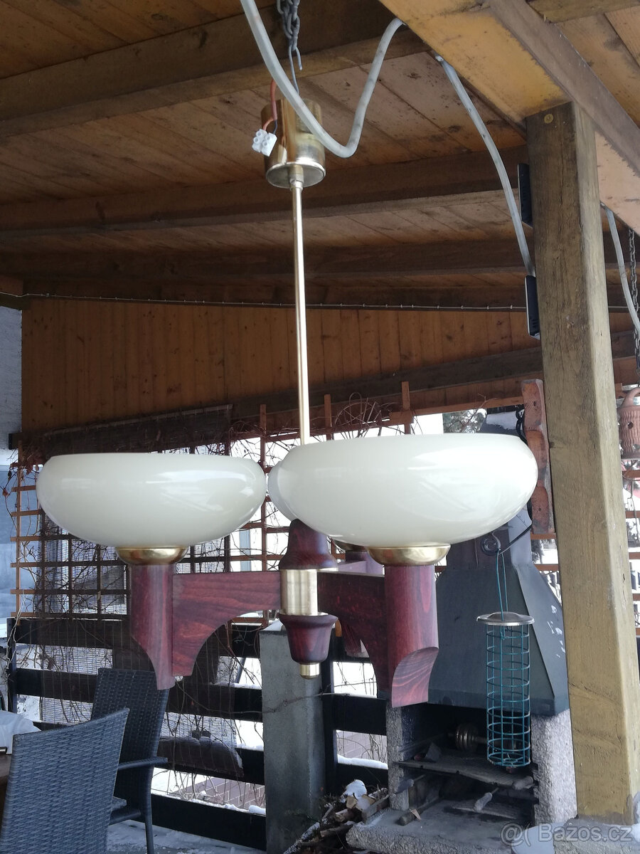 STAROŽITNÝ TROJRAMENNÝ LUSTR - 5