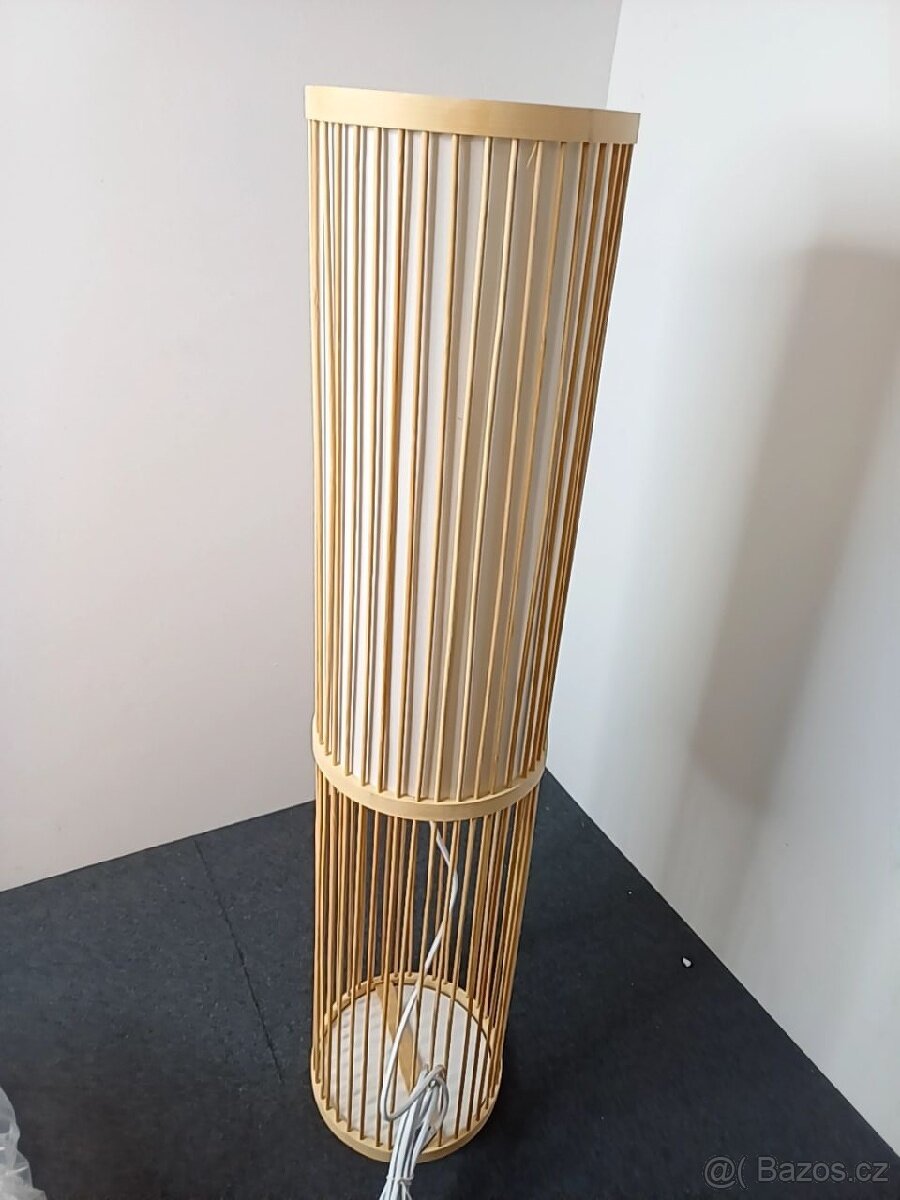 Stojací lampa Brilliant NORI BAMBUS + textilie
- 5