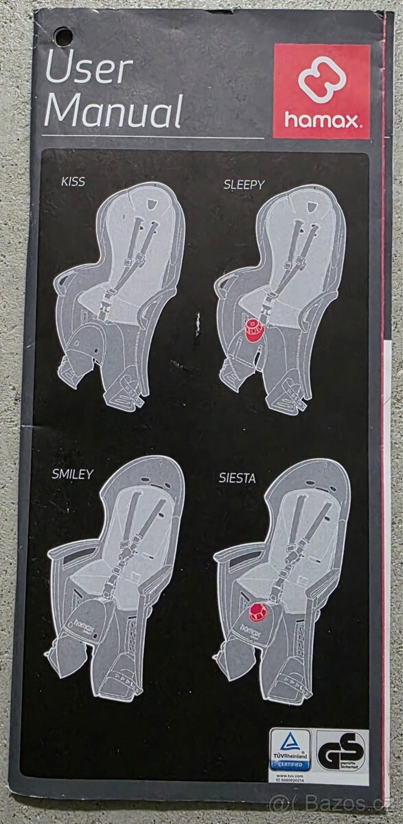 Dětská sedačka na kolo Hamax Kiss - 5