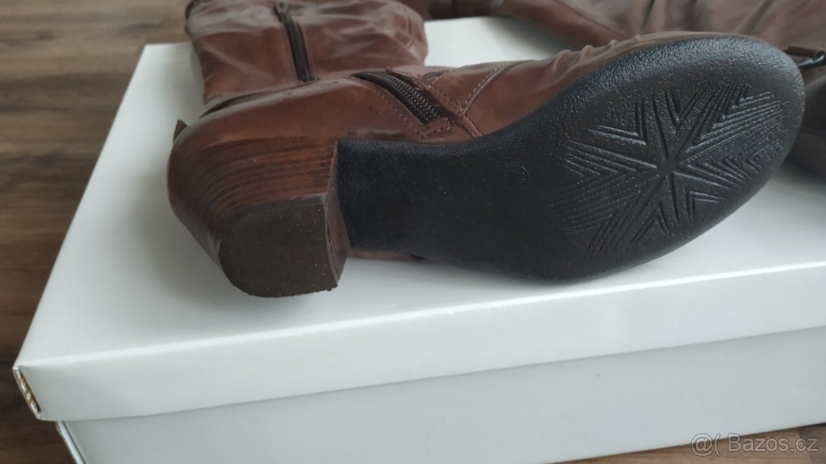 Kozačky vel.38 - kožené - 5