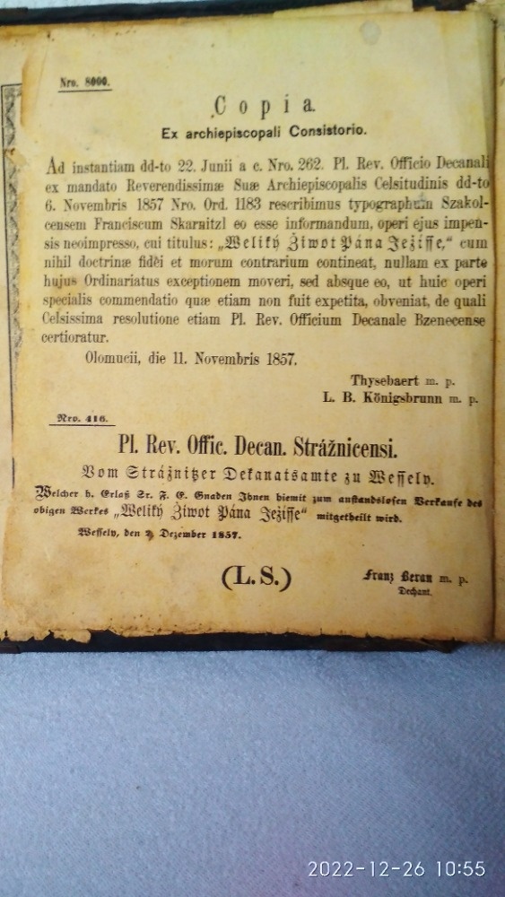 KNIHA - VELKÝ ŽÍVOT KRISTA... 168 let stará - 5