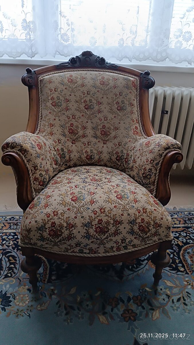 Starožitná sedací souprava - 5