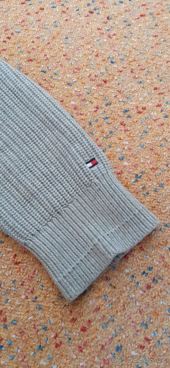 Šedý svetr Tommy Hilfiger vel. S - 5