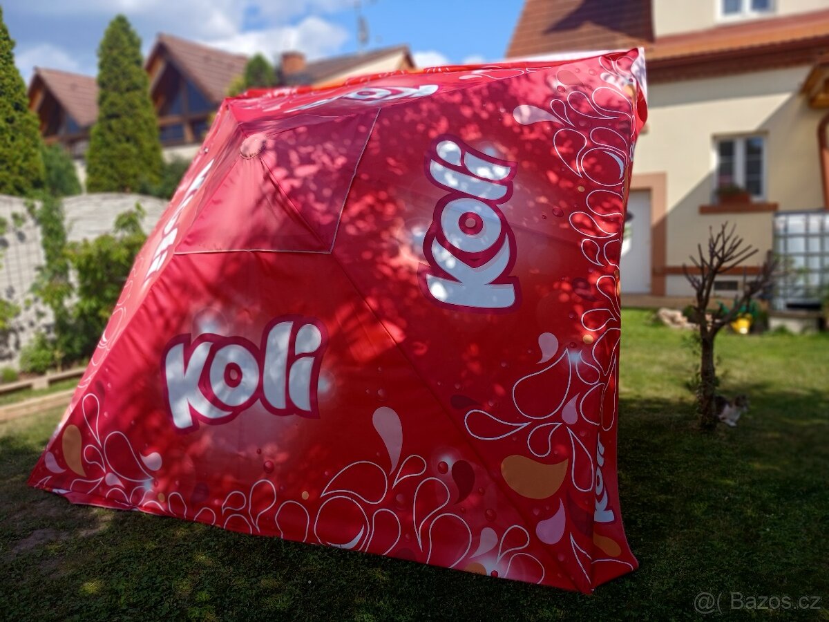 Velký kvalitní gastro slunečník 3x3m posled í 2 ks - 5