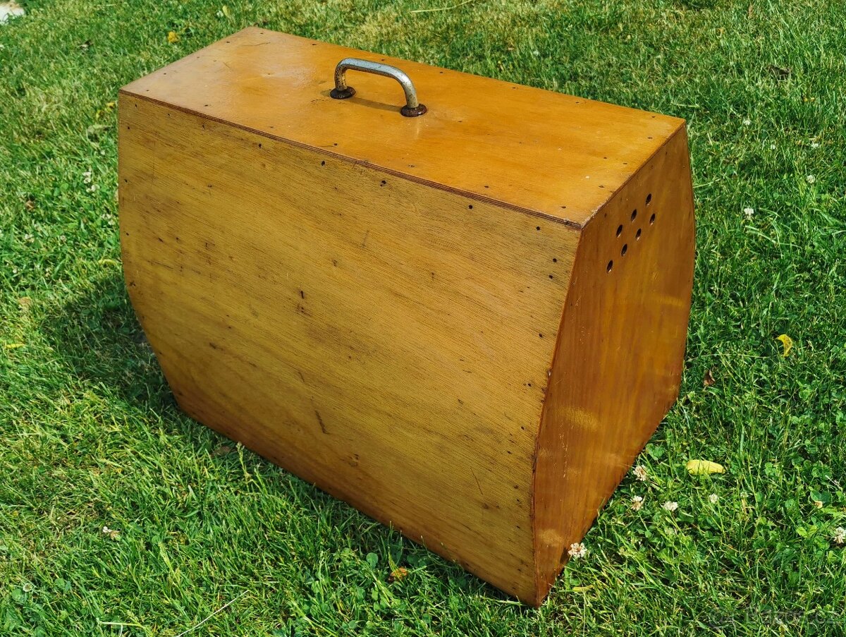 Dřevěná přepravka na psa, kočku - 5