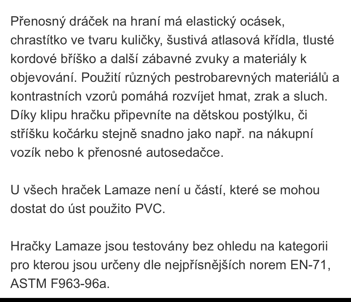 Hračka na kočár dráček zn. Lamaze - 5