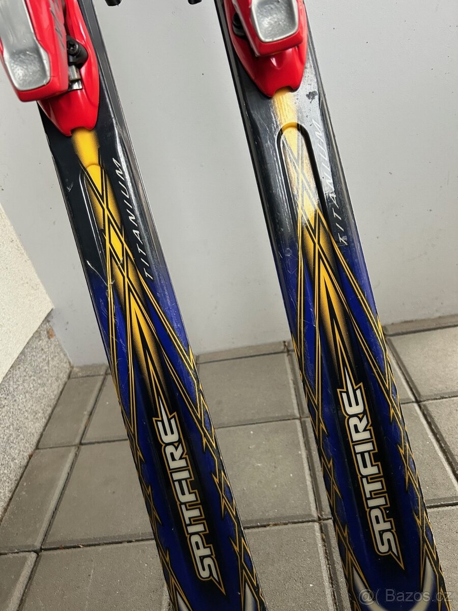 Sjezdové lyže Elan Spitfire, 190cm,v. Marker+hůlky - 5