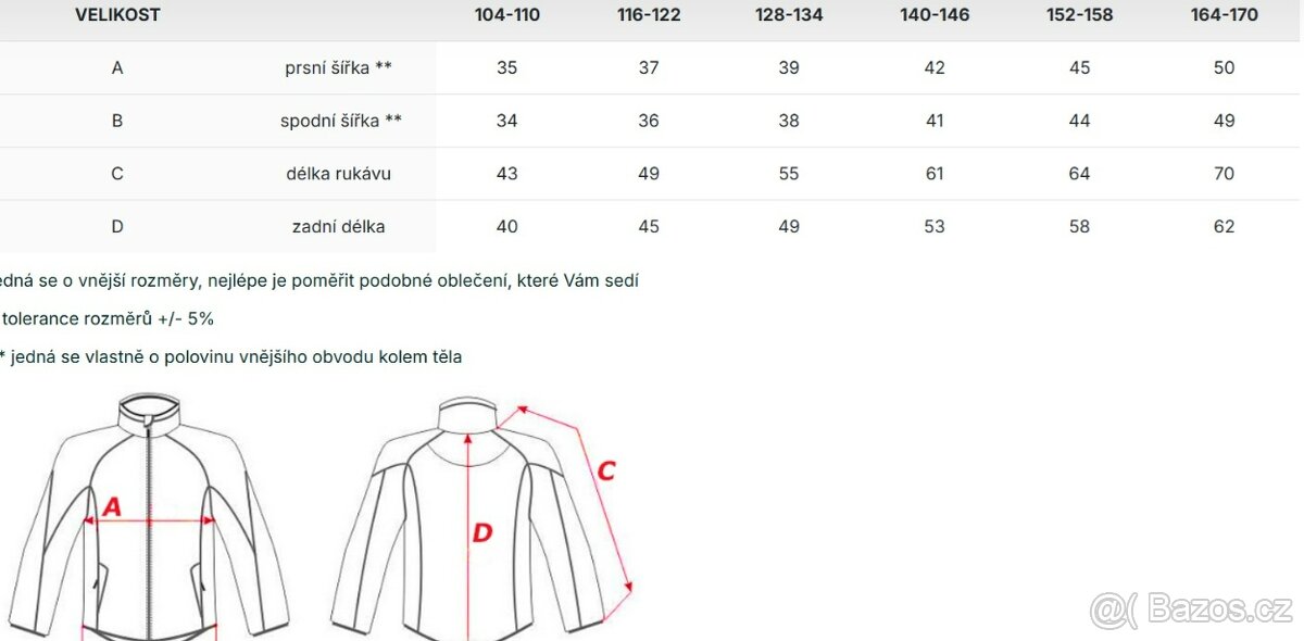 Dětská zimní bunda NAX vel. 164-170 - 5
