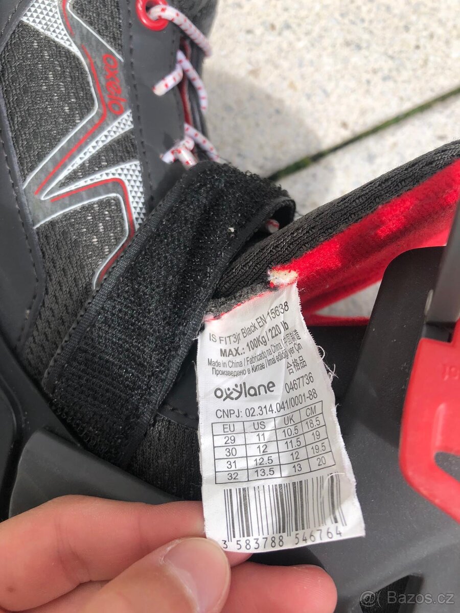 Detske prezkove stavitelne brusle vel. EU 29 - 32 … - 5