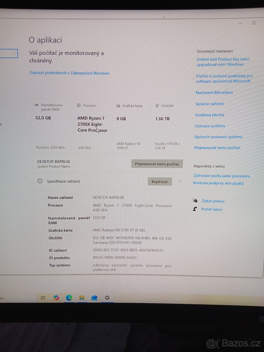 Amd ryzen 7 2700x - 5