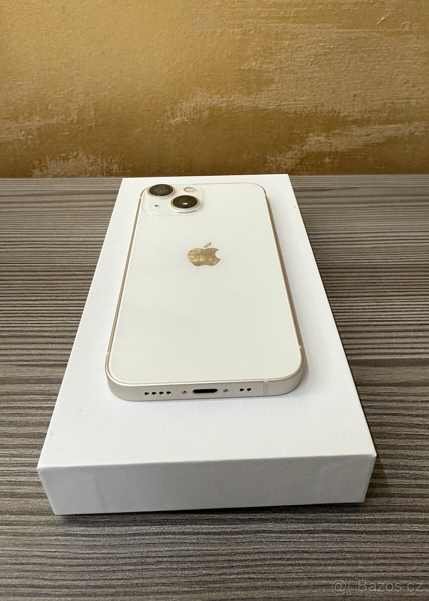 Apple iPhone 13 mini 128GB bílá, baterie 100% - 5