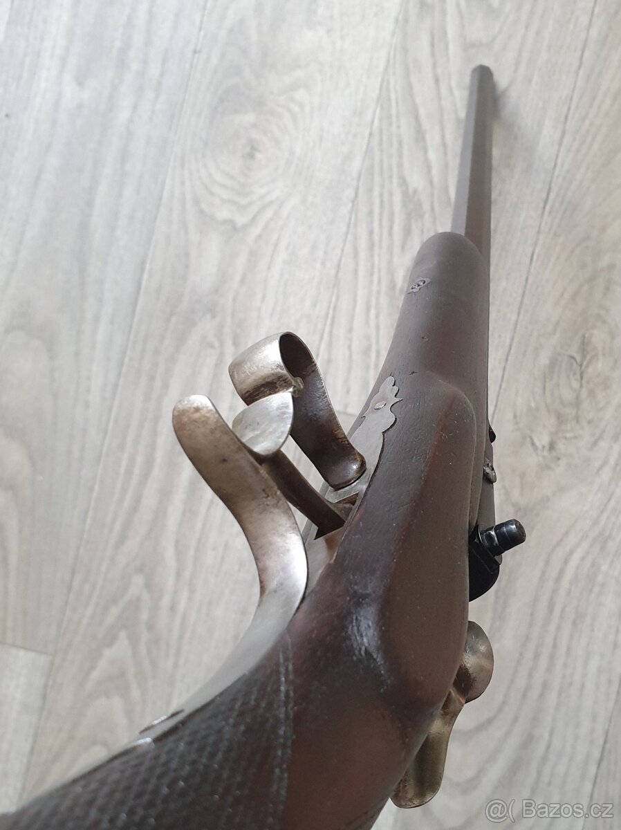 Historická puška Warnant cal.22RF Long 1887 drážkovaná - 5