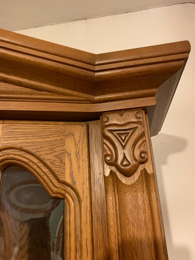 Rustikální skříňka s vitrínou - 5