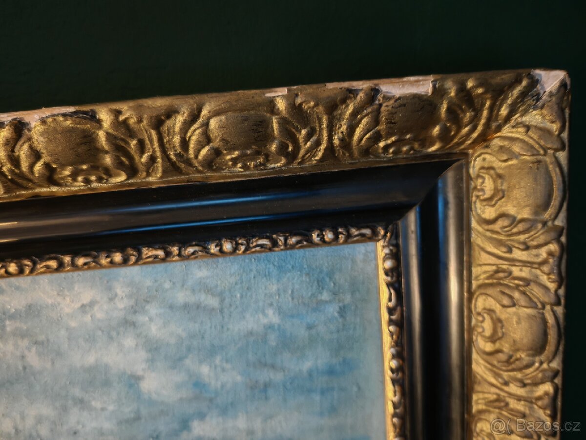 Obraz olej na plátně - Zahrada na pobřeží - 5